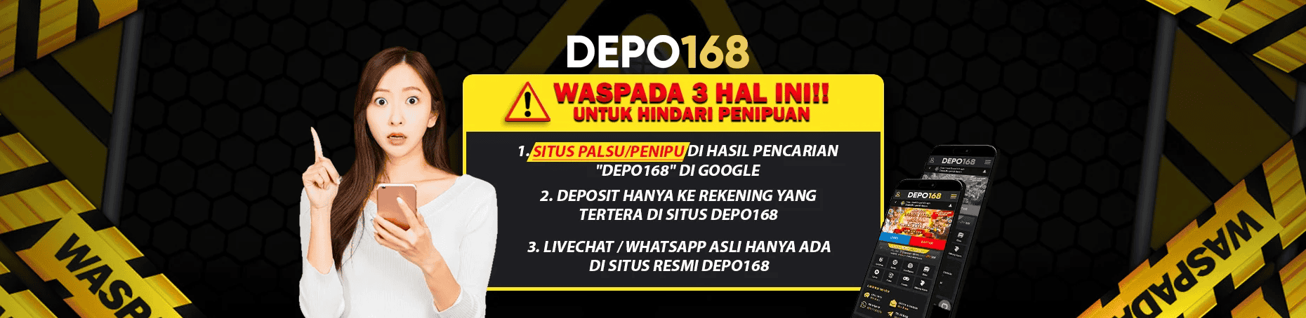 Ilustrasi tips keamanan ketika Daftar di Depo168